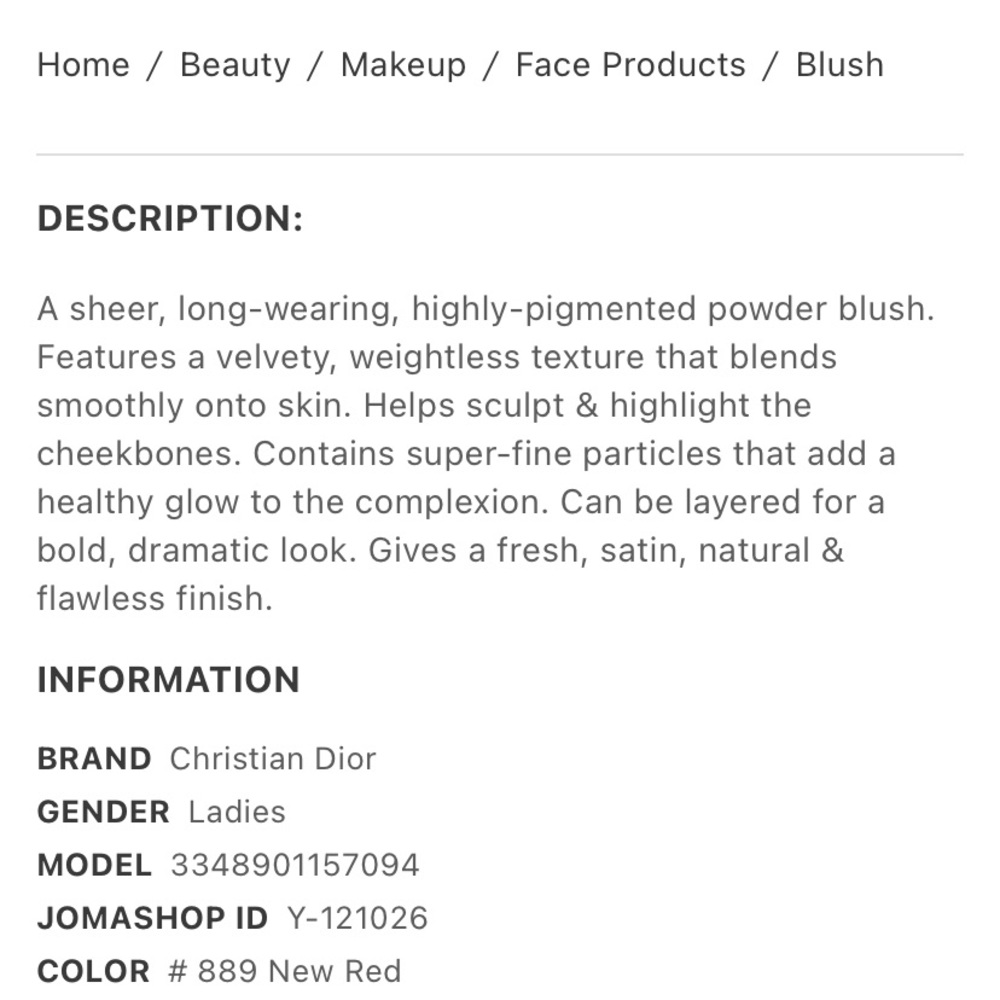 Dior Vibrant Colour Powder Blush - Picture 8 of 9
